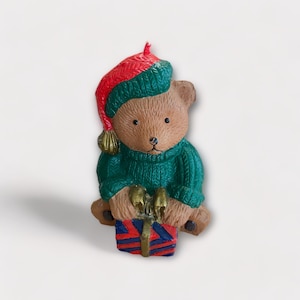 Teady Bear Candle/Vintage/Christmas 1999