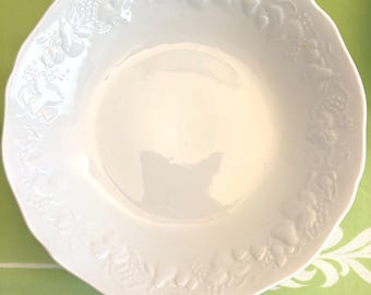 Vintage Philippe Deshoulieres Limoges Porcelain Blanc De Blanc