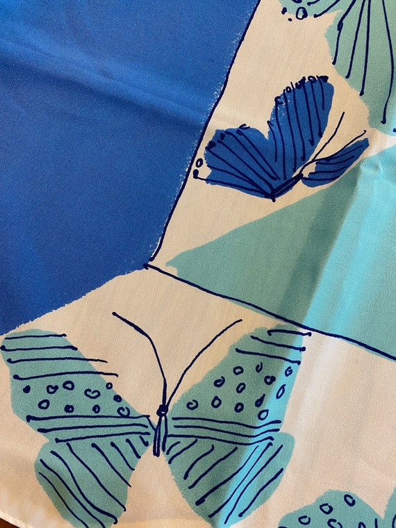 Vintage Vera Neumann Scarf/1980’s/Butterfly Motif - image 5