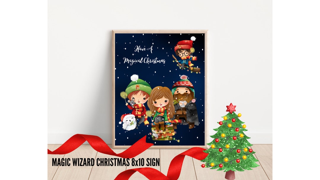 MAGIC WIZARD CHRISTMAS Sign- Printable Christmas Sign- Have a Magical ...