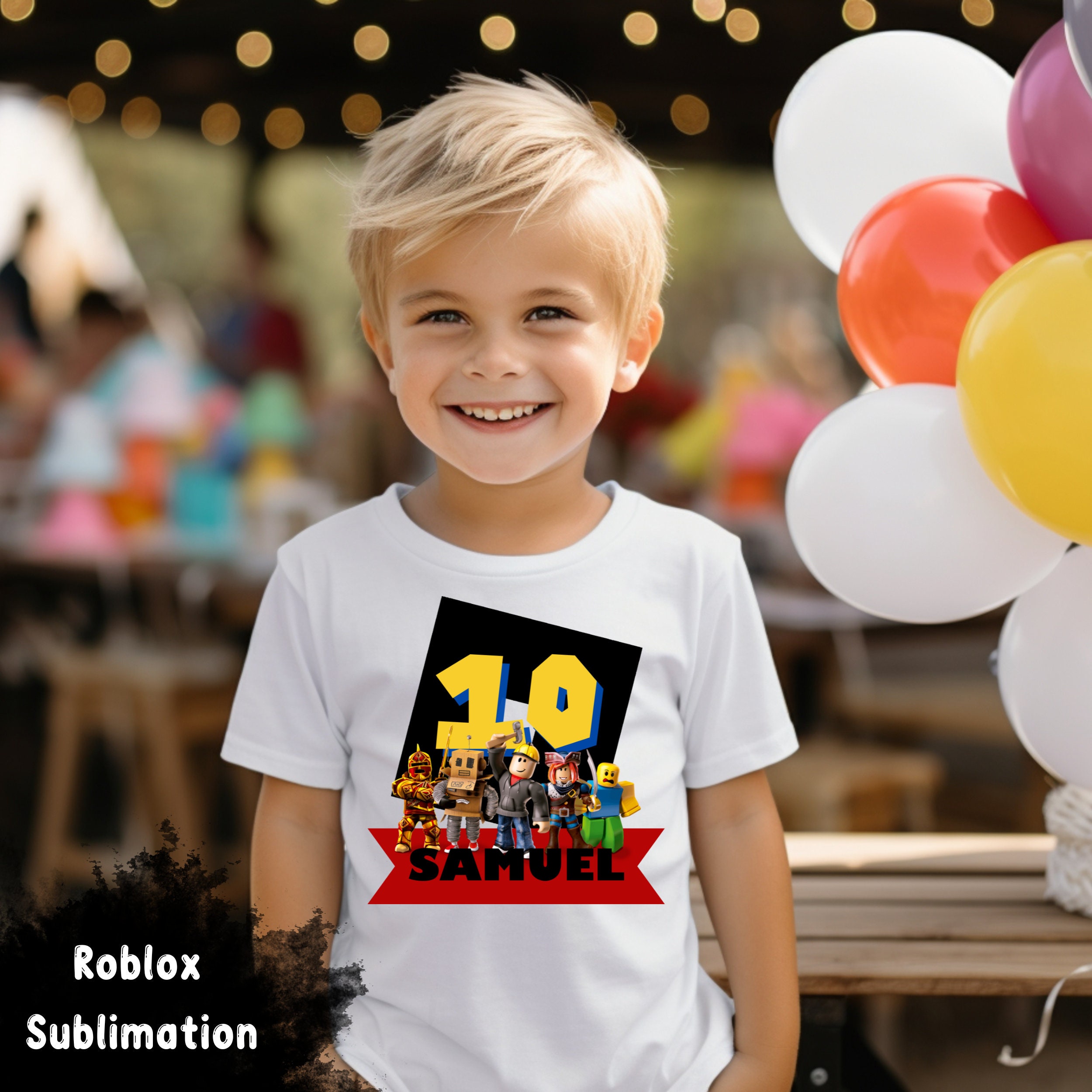 Roblox Birthday T-Shirt, Buy Matching Family Tees Online