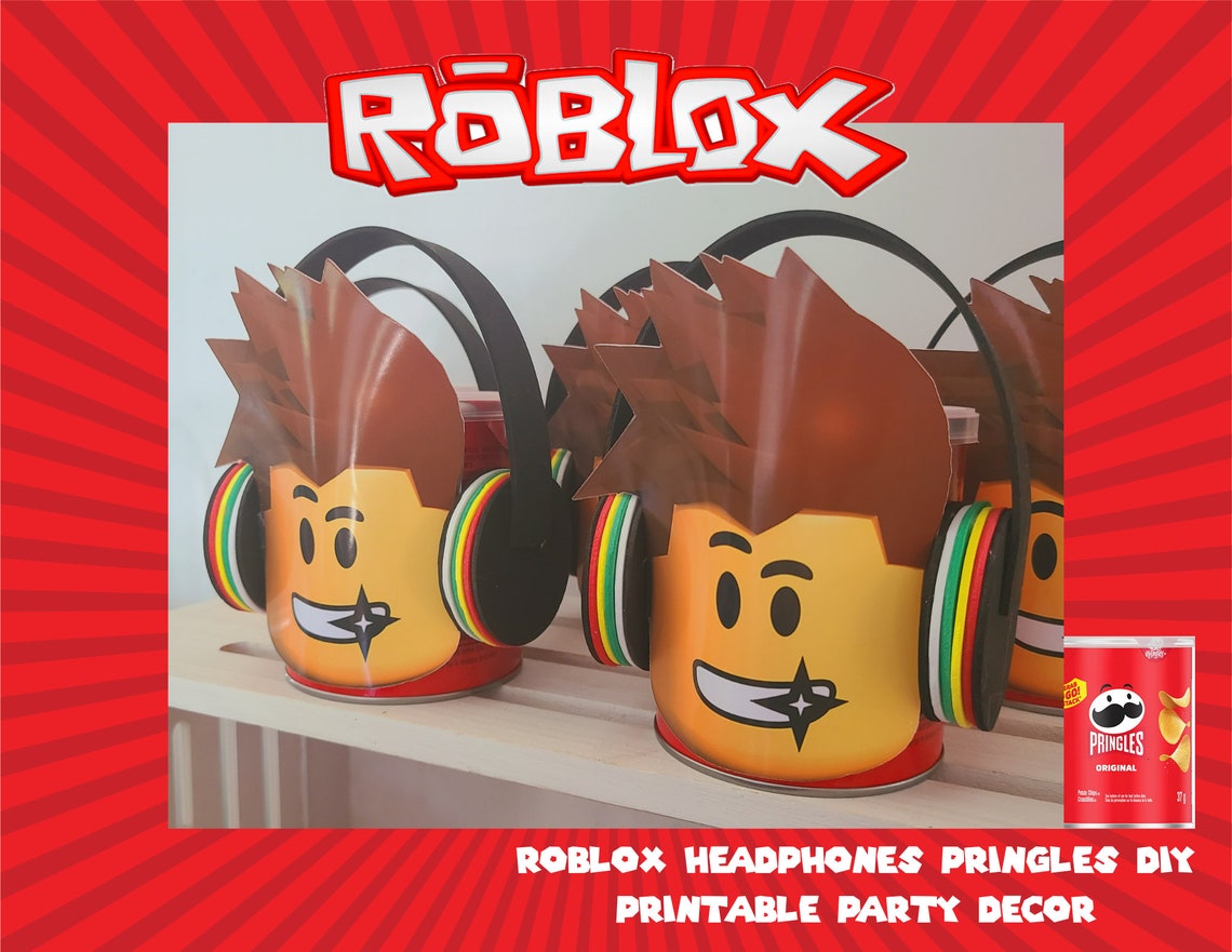 ROBLOX PRINGLES Headphones Design PRINTABLE Template to Etsy