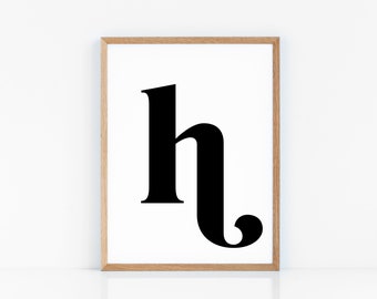 printable letters h etsy
