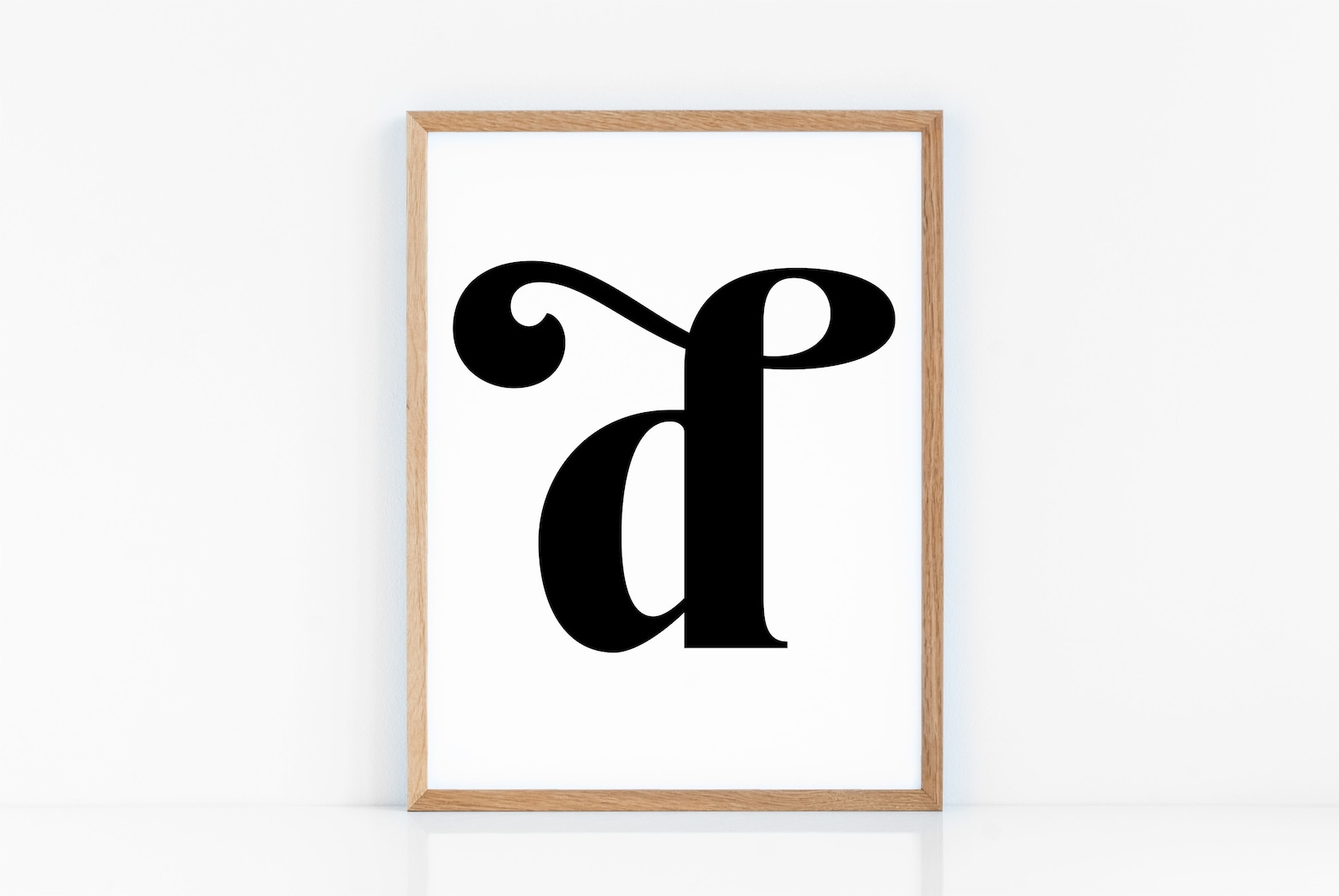 Letter d Typography Wall Art Prints Printable Art Etsy
