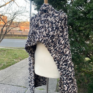 Large Wrap Scarf, Shawl, Wool Shawl, Wool Scarf, Knitted Scarf, Handmade Scarves, Handmade Shawl, Winter Wrap, Warm Large Shawl