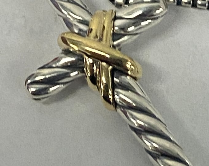 Previously Used David Yurman Mixed Metal  Cross