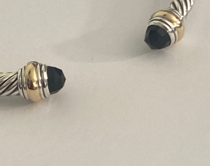 PREVIOUSLY USED David Yurman Onyx Cuff Bracelet MEDIUM