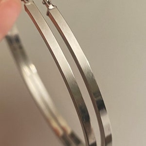 LARGE Hoop Earrings, No Tarnish Hoop Earrings, Sterling Silver Hoop Earrings, Gold Plated Hoop Earrings
