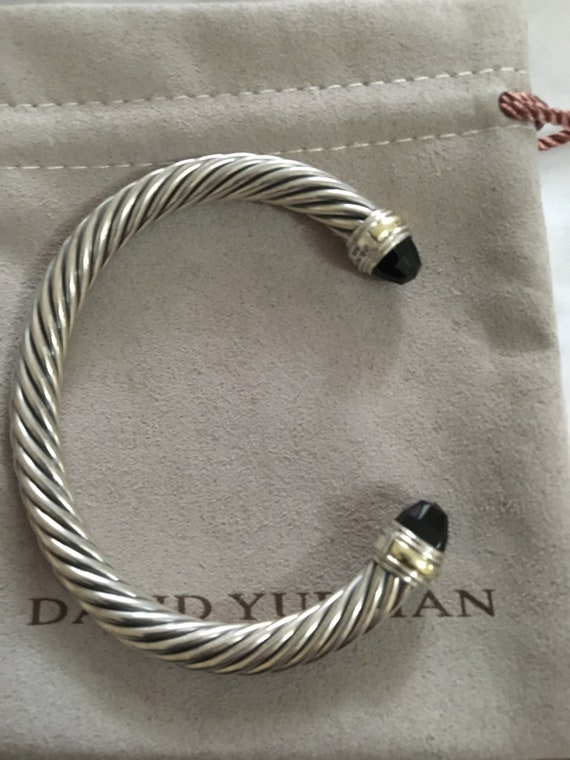 David Yurman Petite Infinity Bracelet in Sterling Silver with 14K Yellow  Gold | Brown & Co. Jewelers