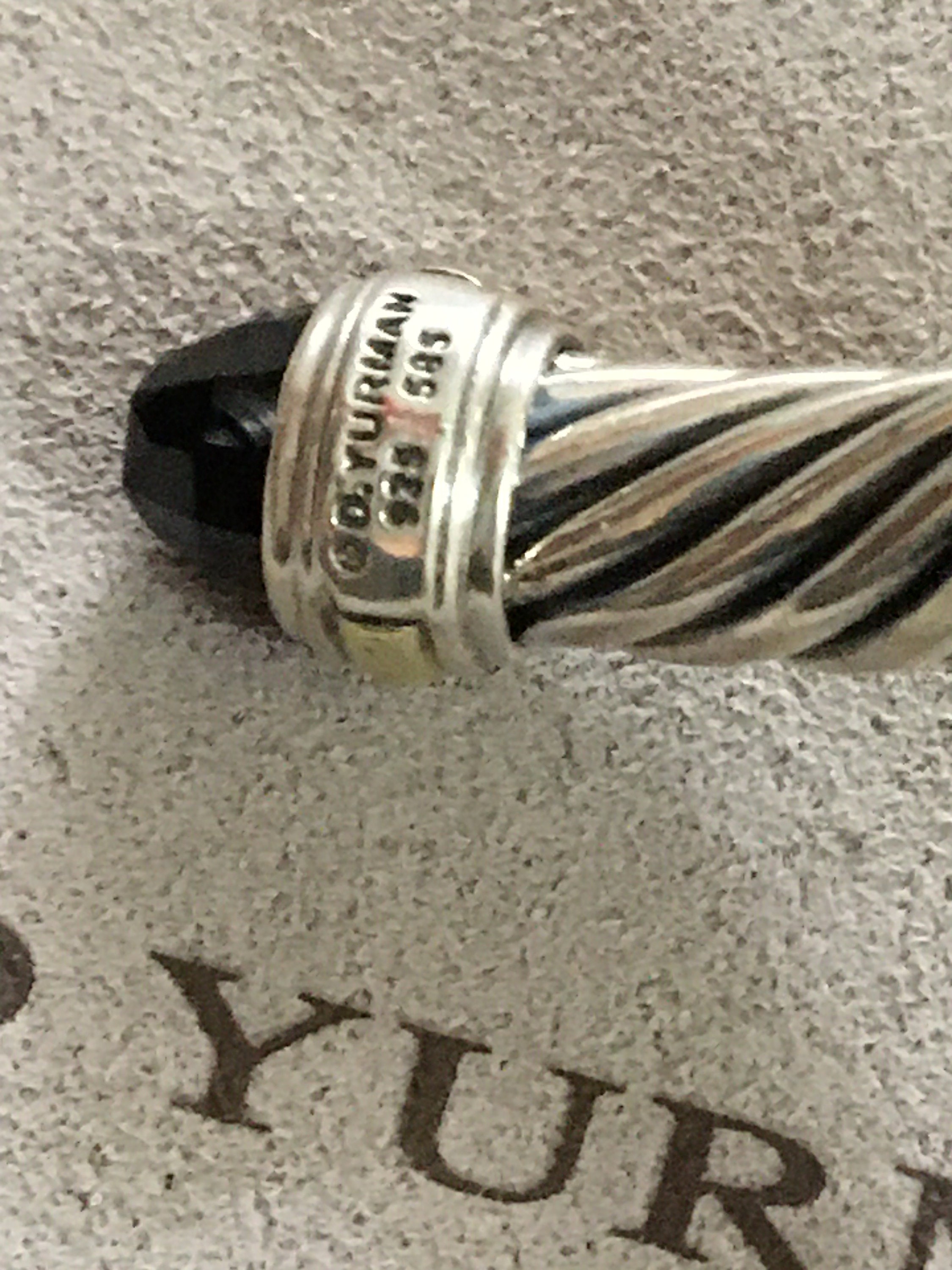 David yurman 7mm store black onyx bracelet