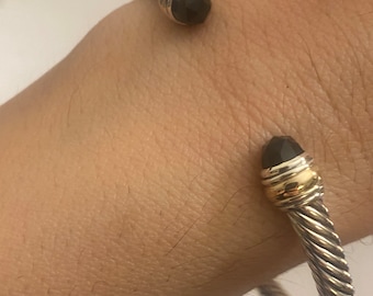 Previously used David Yurman Onyx Cuff 5mm LARGE