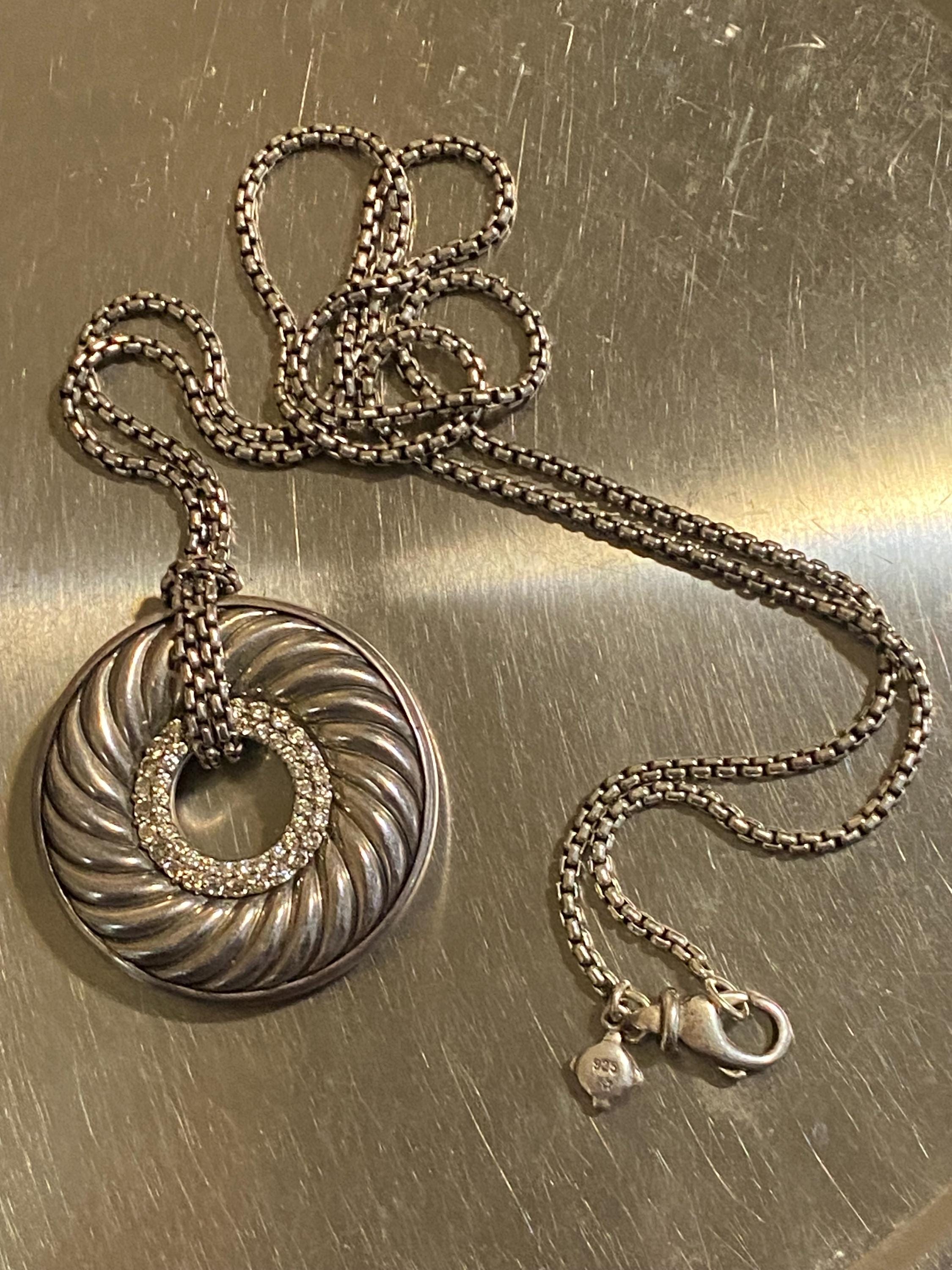 David Yurman パヴェダイヤモンド　ペンダントヘッド David Yurman パヴェダイヤモンドペンダントヘッド 【公式通販】