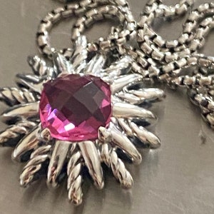 Eerder gebruikte David Yurman Starburst-hanger TOERMALIJN