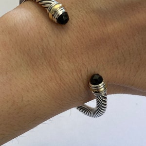 PREVIOUSLY USED David Yurman Onyx Cuff Bracelet SMALL