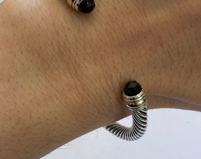 PREVIOUSLY USED David Yurman Onyx Cuff Bracelet SMALL
