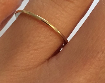 Gold Band , Ring Band , Gold Ring, GOLD Band , Dainty Ring Band . 14kt Gold Ring , Gold Jewelry