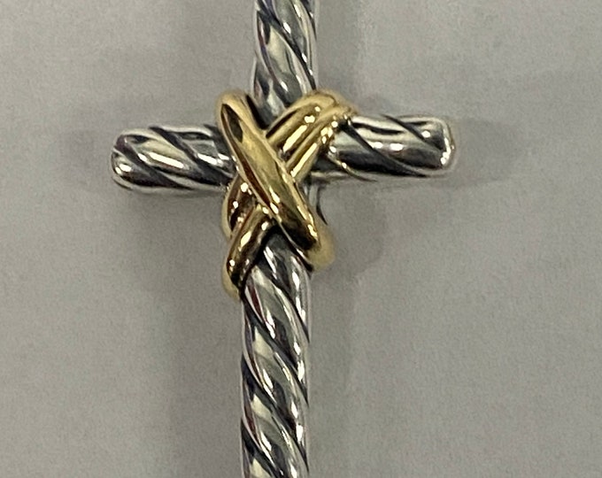Previously Used David Yurman Mixed Metal  Cross