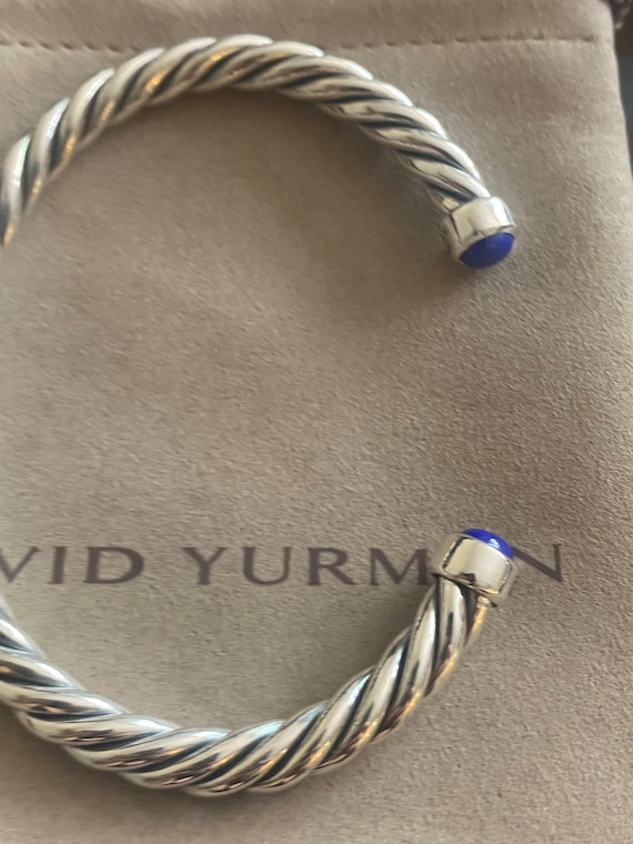 Used David Yurman Men Cuff BRACELET LAPIS LAZULI