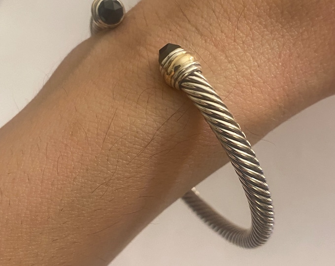 Previously used David Yurman Onyx Cuff 5mm LARGE