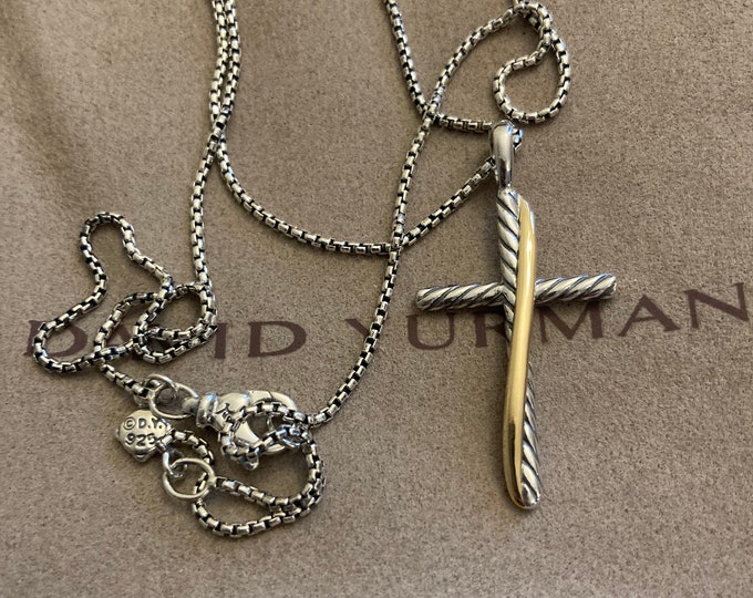 Previously Used David Yurman Wrap 18K Mixed Metal  Cross