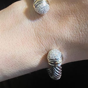 Brazalete de diamantes David Yurman de 7 mm usado anteriormente