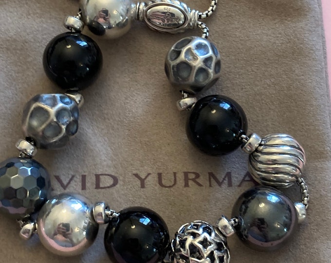 David Yurman  Beaded Bracelet Element 13mm-15mm 925 Sterling Silver