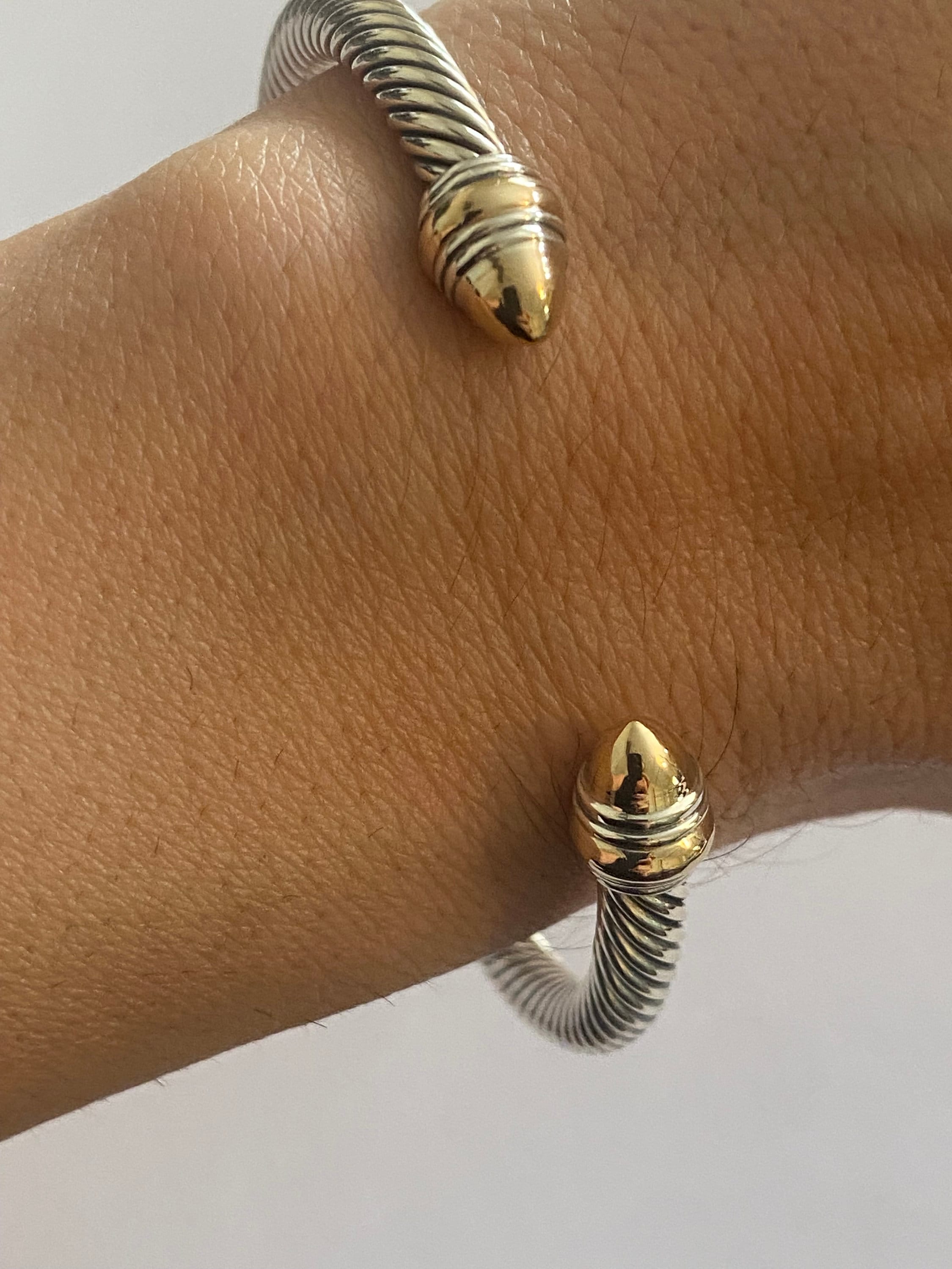 David yurman cable classics hotsell bracelet with 14k gold 5mm