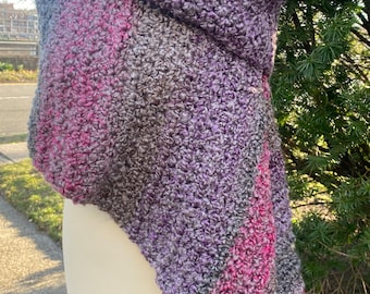 SHIPTS TODAY outlander Shawl, Oversized Shawl, made to order , rectangular shawl wrap , knitted wrap shawl, Gift for her ,