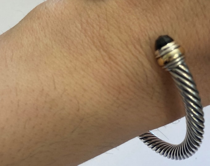 PREVIOUSLY USED David Yurman Onyx Cuff Bracelet MEDIUM