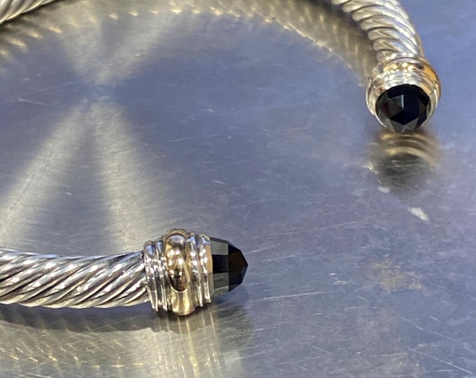 PREVIOUSLY USED David Yurman Onyx Cuff Bracelet SMALL