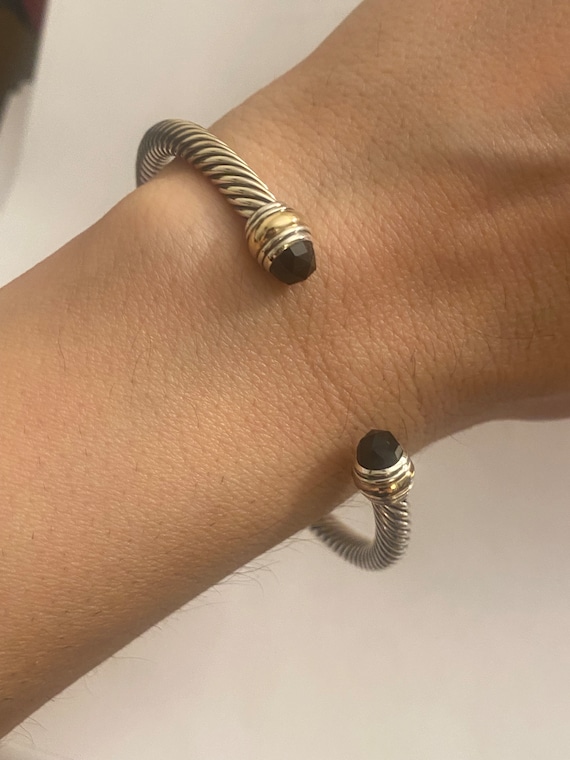 Previously used David Yurman Onyx Cuff 5mm LARGE