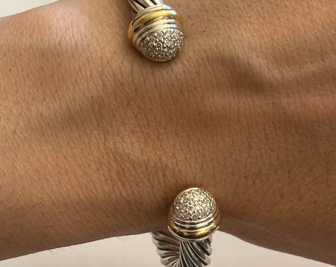 Previously used David Yurman Diamond Cuff 7mm