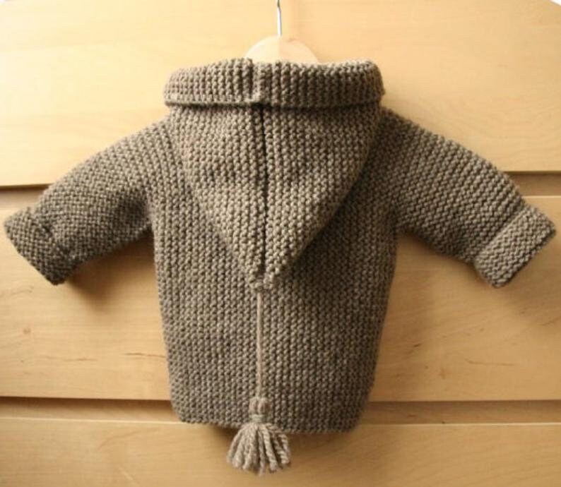 Pdf Chunky Baby Jacket Knitting Pattern Etsy