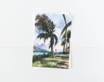 Maui Beach Day Blank 5x7 Card