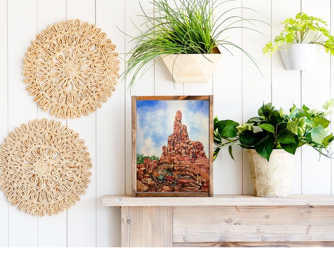 Featured listing image: Big Thunder Mountain 8x10 or 11x14 Watercolor Print
