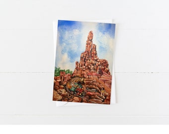 Big Thunder Mountain Watercolor Blank 5x7 Card