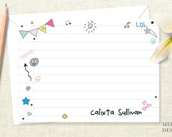 personalized stationery for tweens