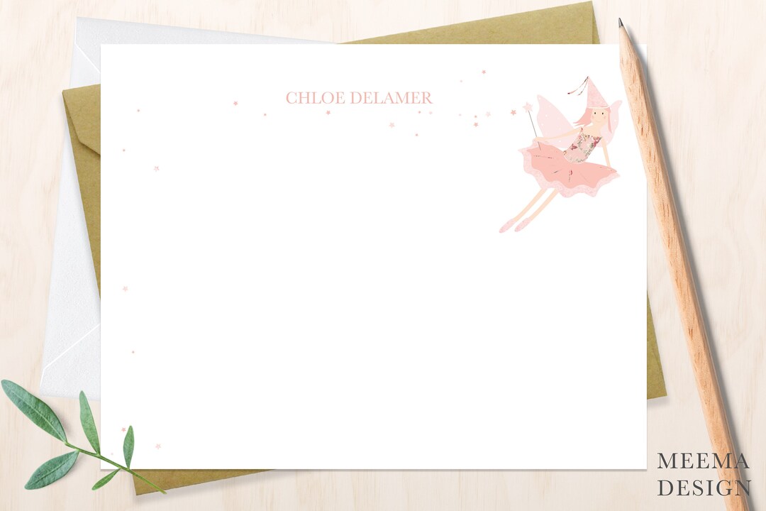 Personalized Fairy Notecard Set/ Tooth Fairy Funny Notecards ...
