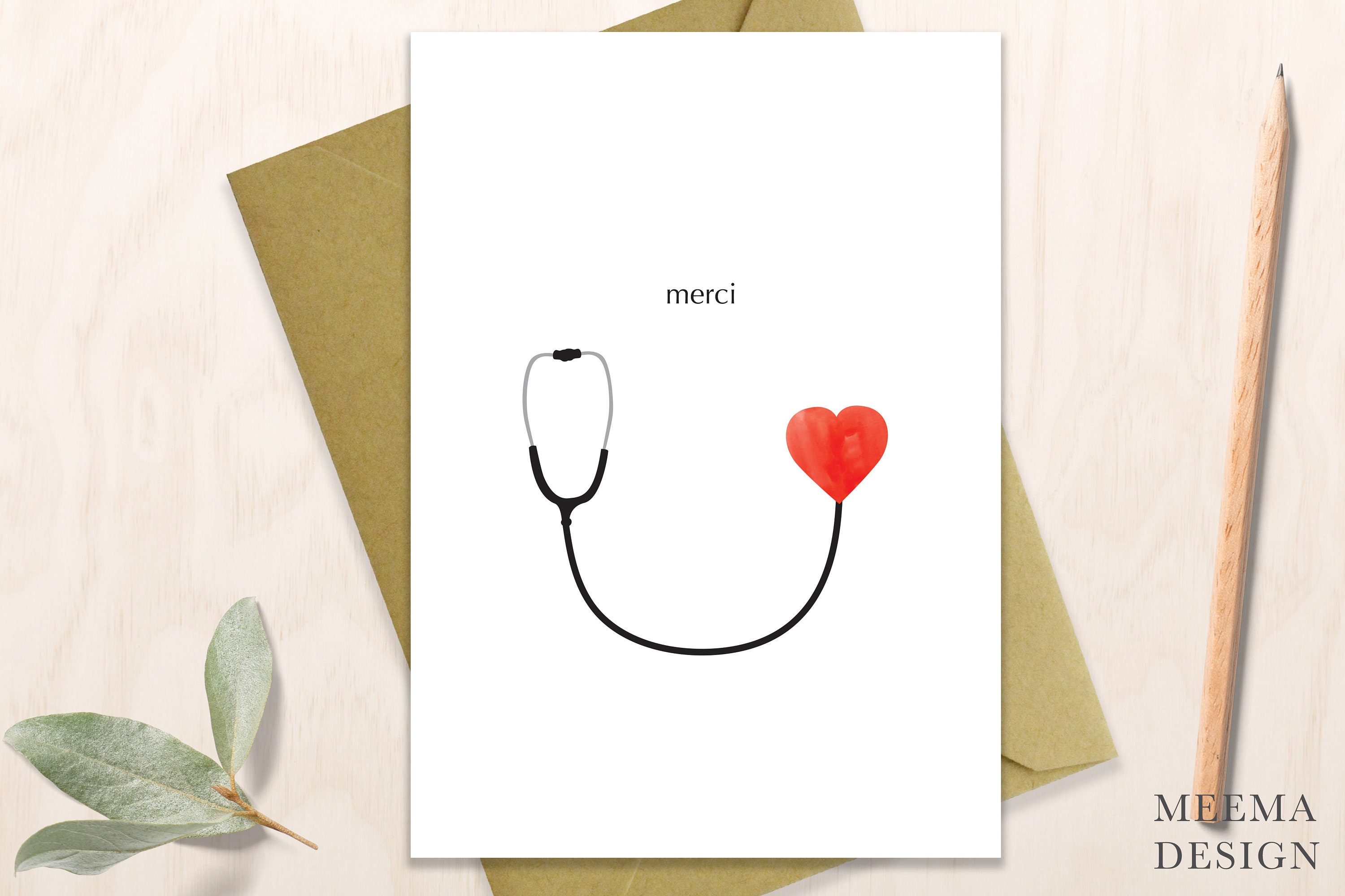 Tarjeta de agradecimiento médico / Tarjeta de agradecimiento  Etsy