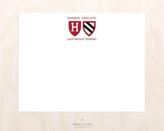 Set of 8 flat A2 notecards with envelopes