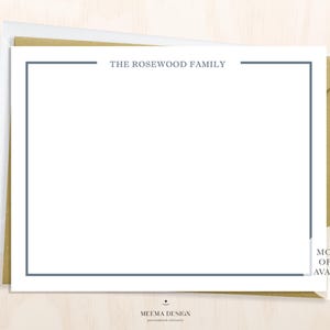 Personalized Monogram Notecard Set: Elegant Stationery