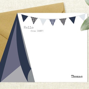 Personalized Notecard Set / Set of Flat Personalized Stationery / Stationary Cards/ Personalized Namecards/Camp notecards/summer camp/camp