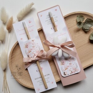 BOMBONIERA ECOLOGICA con matita piantabile - mod. "piccoli animali" - con confetti euro 5,70 - senza confetti euro 4,00