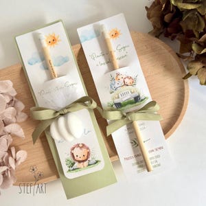 BOMBONIERA ECOLOGICA con matita piantabile - mod. "safari" - con confetti euro 5,90 - senza confetti euro 4,00