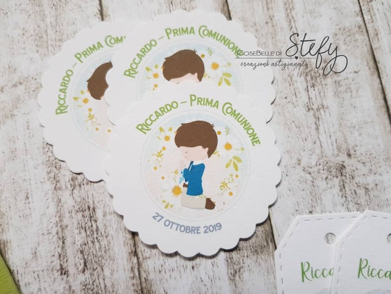 SET PRIMA COMUNIONE mod. Bambino in ginocchio Etsy