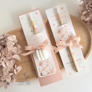 BOMBONIERA ECOLOGICA con matita piantabile - mod. "piccoli animali" - con confetti euro 5,70 - senza confetti euro 4,00