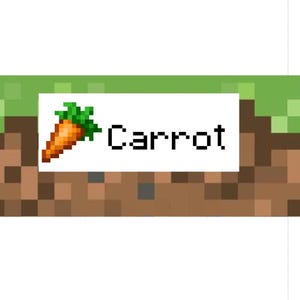Minecraft-feestkaarten voor eten en drinken