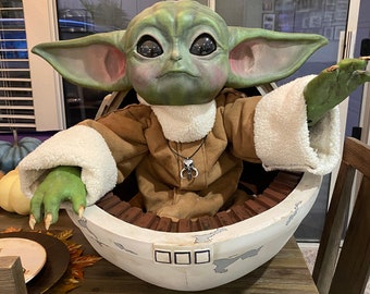 Wearable baby yoda costume Etsy Nederland