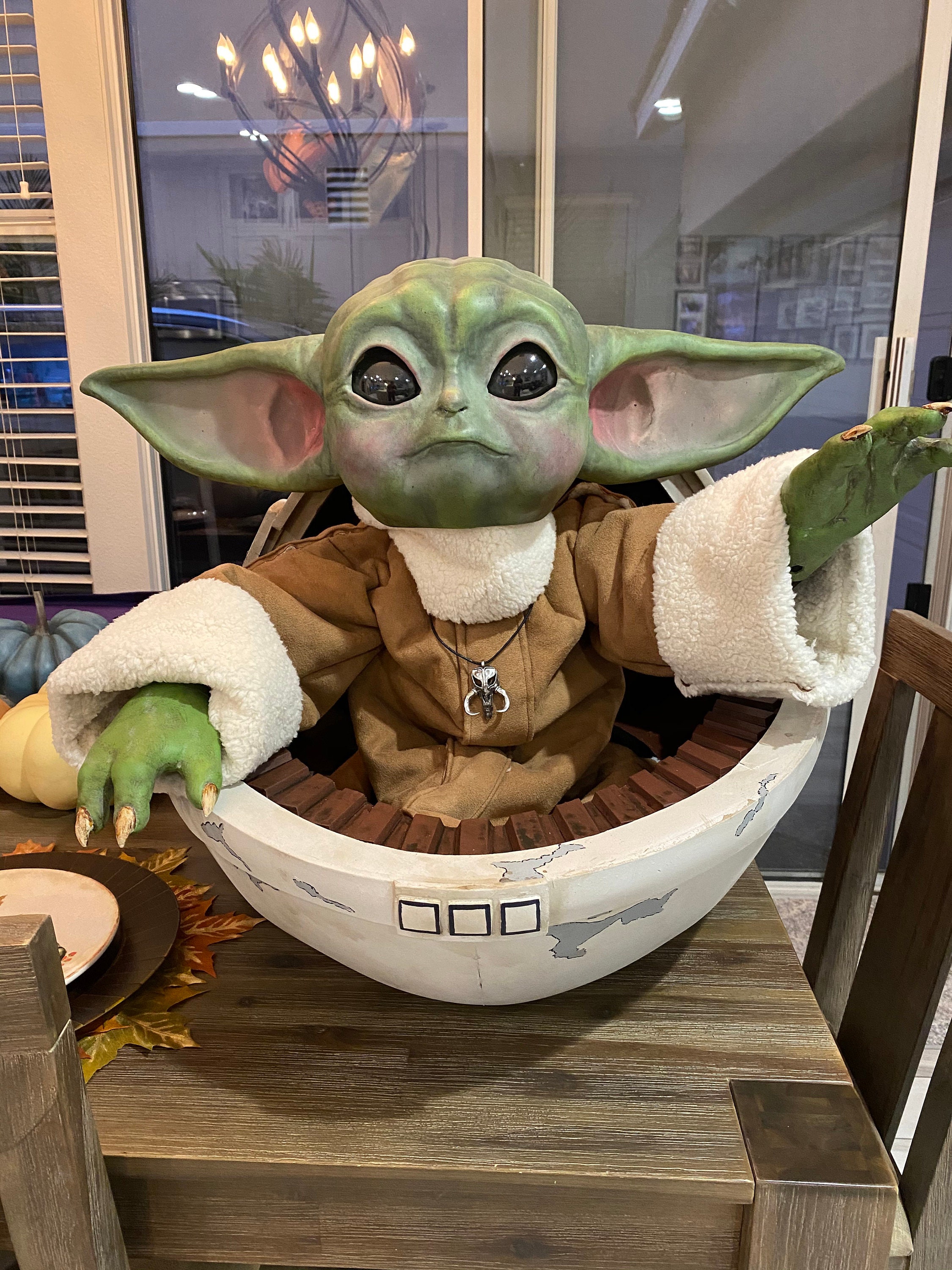 Wearable Baby Yoda Costume 