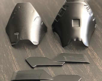 Kylo ren helmet mouth parts and side greeblies